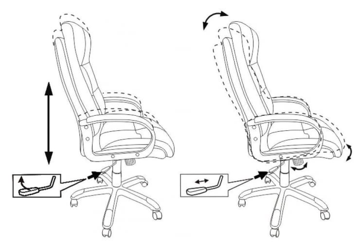 Кресло руководителя Бюрократ CH-824 Песочный Light-21_1
