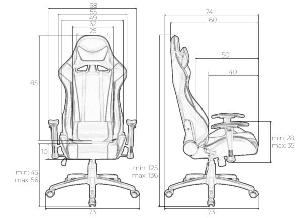 Кресло игровое DOBRIN BRIAN (черно-синее)_8