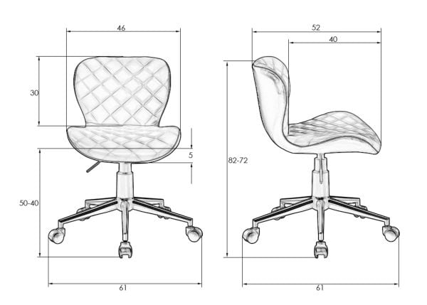 Офисное кресло для персонала DOBRIN RORY (черный) 2 шт_11