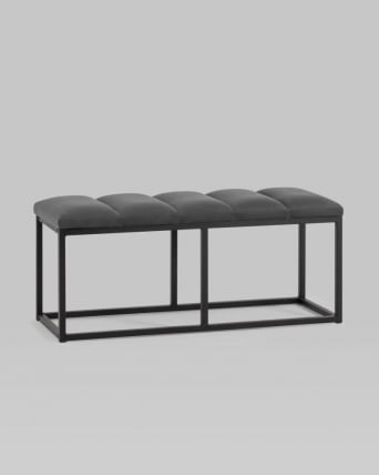 Банкетка Хостен 2 велюр Темно-серый_2