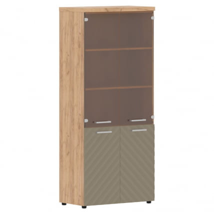 Шкаф комбинированный с топом Torr LUX TLHC 85.2 Дуб Бофорд Капучино_0