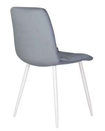 Стул обеденный DOBRIN CHILLY (Серо-голубой Holland 14, основание белое)_3