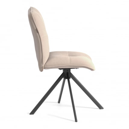 Стул обеденный Свеет поворотный механизм 360, велюр, бежевый, 7 / Sweet_1