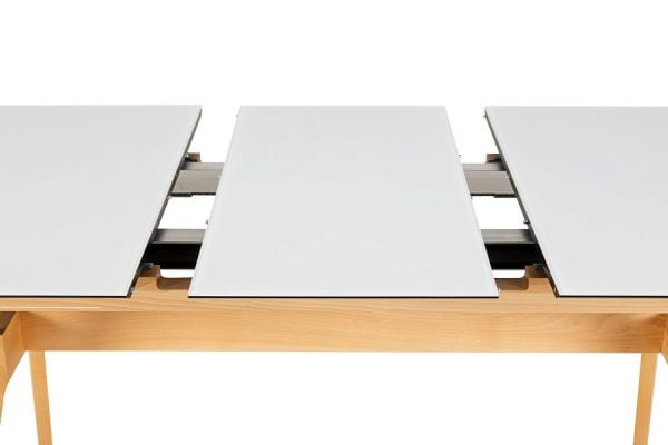 Стол раскладной Нарвик Glass 140-180 Automatic Natur/Light matte glass_5