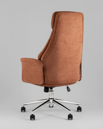 Кресло офисное TopChairs Neoma терракотовый ткань_4