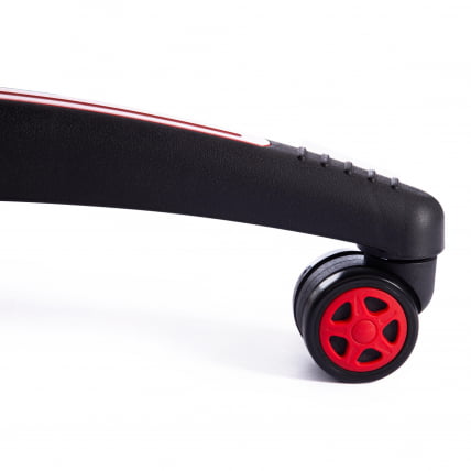 Кресло RACER кож/зам/ткань, металлик/красный, 36/08_16