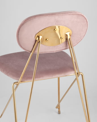 Стул Элис мягкий Розовый_6