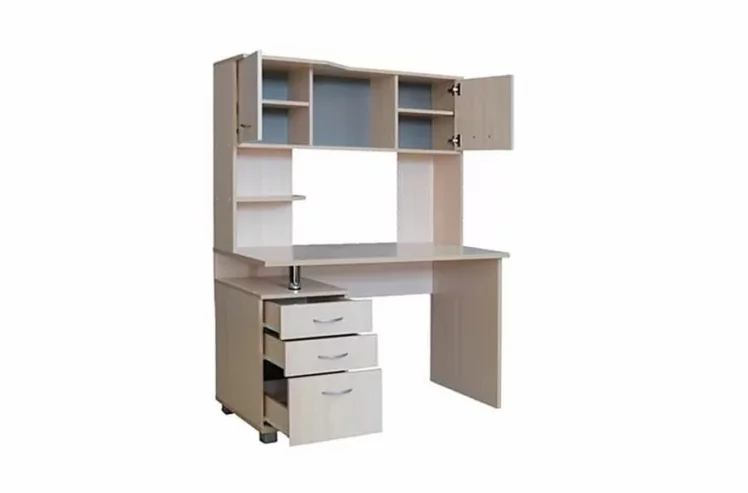 Стол компьютерный Максим-1 Ясень шимо светлый_1