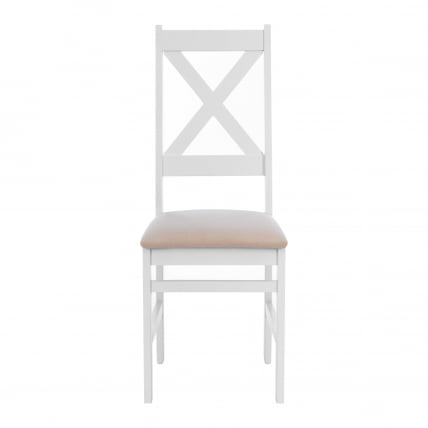 Стул CROSSMAN NEW, Многослойный березовый шпон, 41х40х100 см, white/велюр бежевый_4