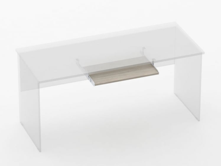 Полка под клавиатуру Twin ПК Дуб Сантана светлый_0