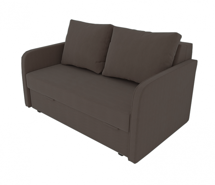 Диван Сидней Книжка (Berhouse) Цвет фасада: Коричневый Велюто 23; Тип: Прямой; Материал фасада: Металл/Велюр_0