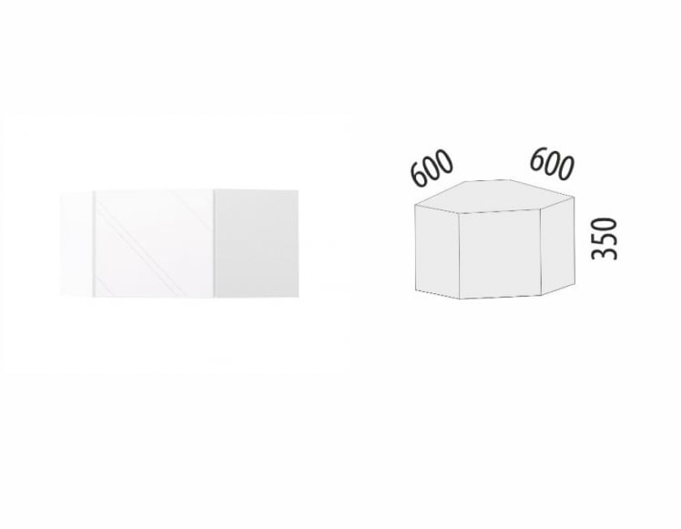 Антресоль угловая (лев/прав) Бьянка 102.108_9