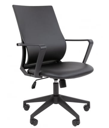 Кресло руководителя Chairman 545 БП экокожа Черный_0