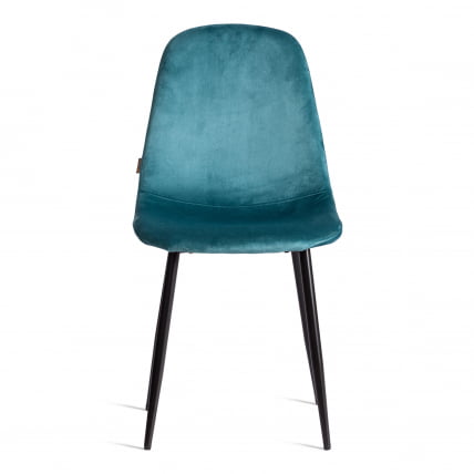 Стул BREEZE (mod. JSC-58) Велюр/металл , 44 х 53 х 86 см, light blue (светло-синий) HLR60 / черный_4