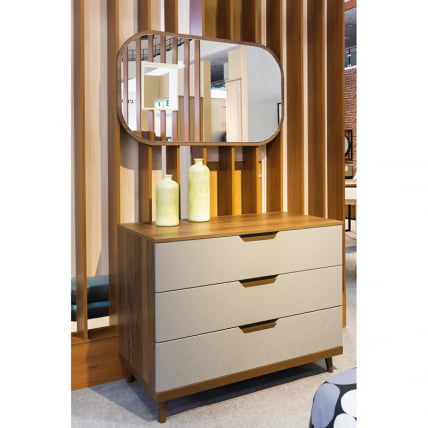 Зеркало для комода Сканди Орех Табак_1