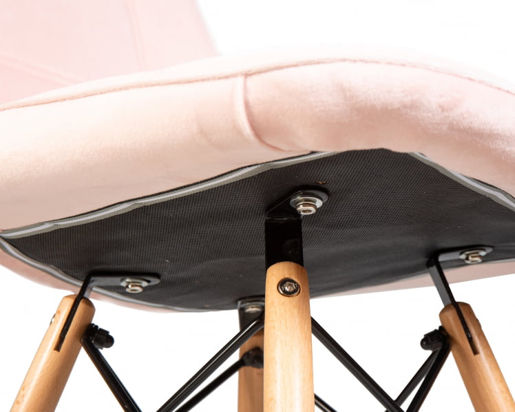 Стул обеденный DOBRIN BENNET Пудрово-розовый велюр HLR-39_8