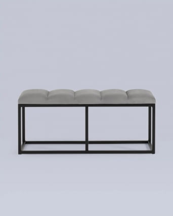 Банкетка Хостен 2 велюр Серый_4