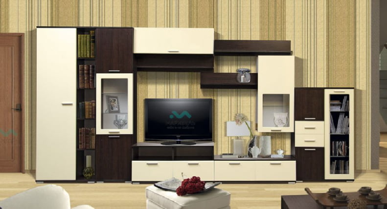 Тумба под ТВ М-1 Гармония-12 (Венге/ваниль)_1