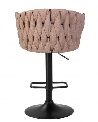 Стул барный DOBRIN LEON Коричневая ткань LAR 275-3_4