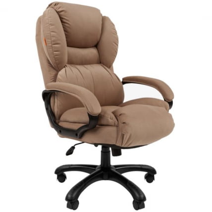 Кресло руководителя CHAIRMAN 434 HOME велюр Темно-бежевый_0