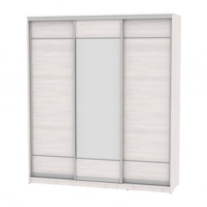 Шкаф-купе B-230х200х60-1(ЯАС-D7D8D7)_0