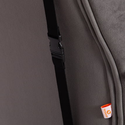 Кресло DRIVER (22) флок/ткань, серый/серый, 29/TW-12_13