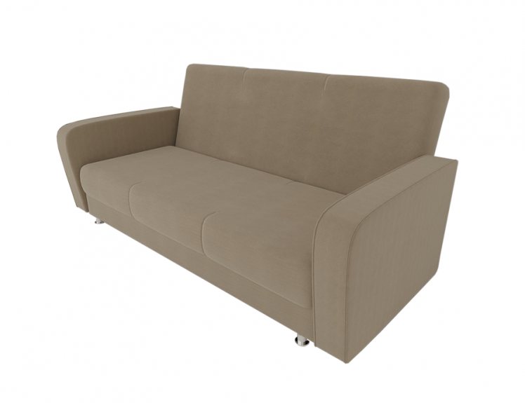 Диван Кристина (Большой диван) (Berhouse) Цвет фасада: Беж Велюто 05; Тип: Правый; Материал фасада: Металл/Велюр_0