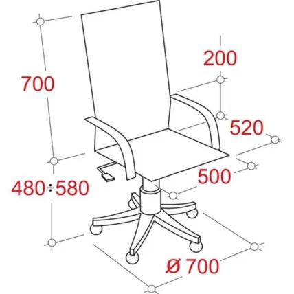 Кресло руководителя EChair-628 TR 412366 Коричневый_3