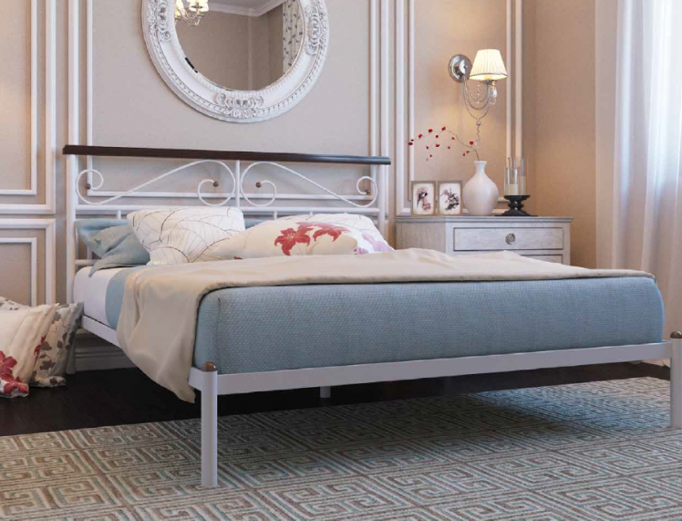 Кровать Эсмеральда 1400х1900 Белая_1