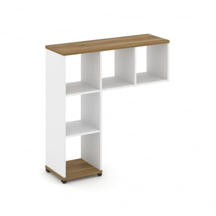 Надставка на стол низкая без наполнения CONCEPT CN.NN-001 Сандал Янтарный Белый бриллиант Черный металл_0