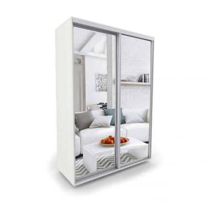 Шкаф-купе 2-х дверный Акцент-Сим З 1000х600 Выбеленное дерево_0