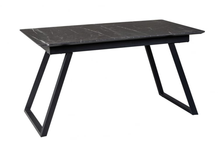Стол Пеле раздвиж. 120-160 Темный мрамор/Бабочка_0