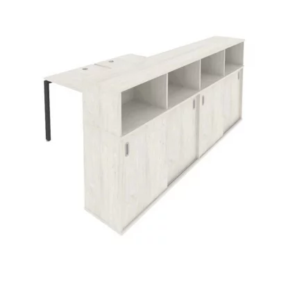 Рабочая станция с опорным шкафом-купе Metal System Б.РС-СШК-4.2 Наварра/Антрацит_0