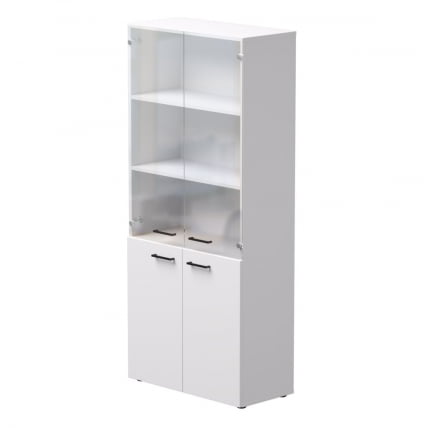 Шкаф комбинированный со стеклом Everprof EVO 254Н004 Белый_0