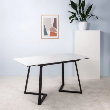 Стол Роналдо раздвиж. 140-180 Мрамор бьянко_8