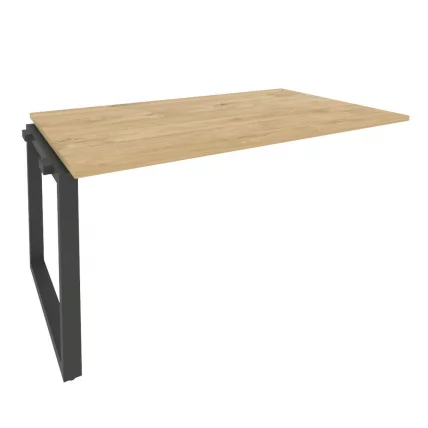 Проходной наборный элемент переговорного стола ONIX O.MO-NPRG-4 Тиквуд Светлый/Антрацит_0