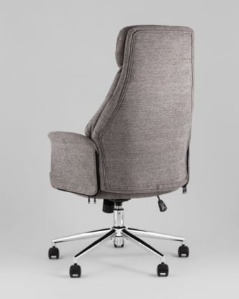 Кресло офисное TopChairs Neoma темно-серый ткань_4