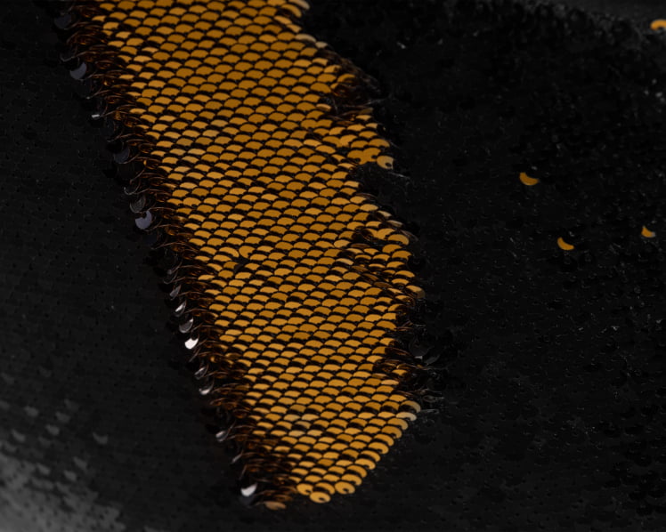 Стул барный DOBRIN DARCY BLACK SHINY (черный велюр с черно-золотыми пайетками)_6