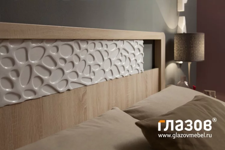 Кровать (1200) ВЙСПАА 44 Дуб сонома (спальня) / WYSPAA_2