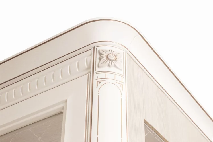 Шкаф для одежды многофункциональный с колоннами Венеция 32.22 Сосна Астрид Ваниль_5