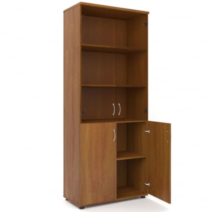 Шкаф для документов с тонированным стеклом Р.Ш-2СТ Дуб Сонома светлый_1