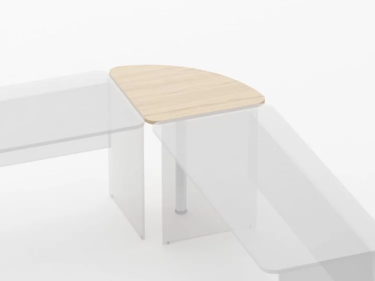 Приставка угловая Glassy 2.16 Орех_1