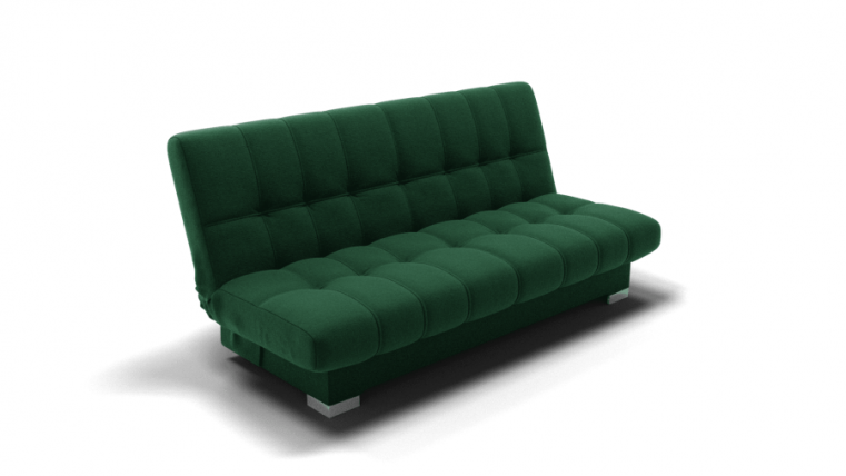 Диван Хьюстон-1 (ЗР) Цвет фасада: Зеленый; Тип: Прямой; Материал фасада: Металл/Велюр_0