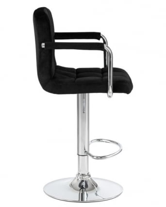 Стул барный DOBRIN KRUGER ARM (черный велюр (MJ9-101)) 2 шт_5
