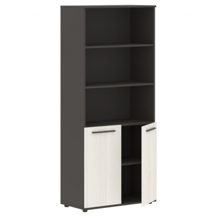 Шкаф с одним комплектом глухих малых дверей EDIS EHCS 85.5 Ясень Траун Мокко Мокко_1