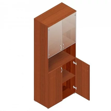 Шкаф для документов с тонированными стеклами Р.Ш-4СТ Орех Гепланкт_0