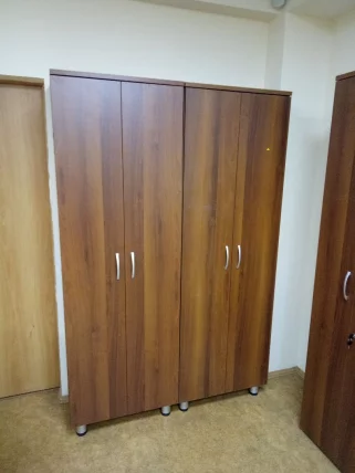 Шкаф для одежды со штангой Лидер 82.11 Орех Пегас_6