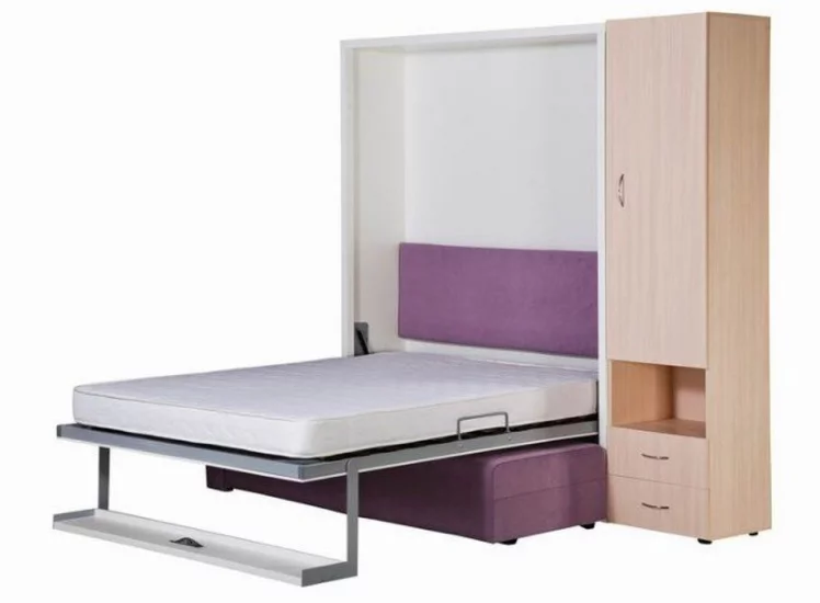 Шкаф-диван-кровать Смарт 1 3-в-1 правый 1600 Ясень шимо темный_2