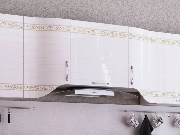 Шкаф кухонный 1500 под вытяжку Анастасия ЛД 015.301.000 Белый_1