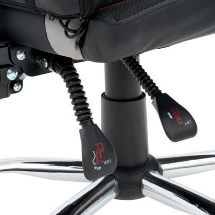 Кресло компьютерное CРОМЕКС (КРОМЕКС) Куантум ГМ-155 РГБ экокожа черное/красное/серое / CROMEX Quantum GM-155 RGB_3